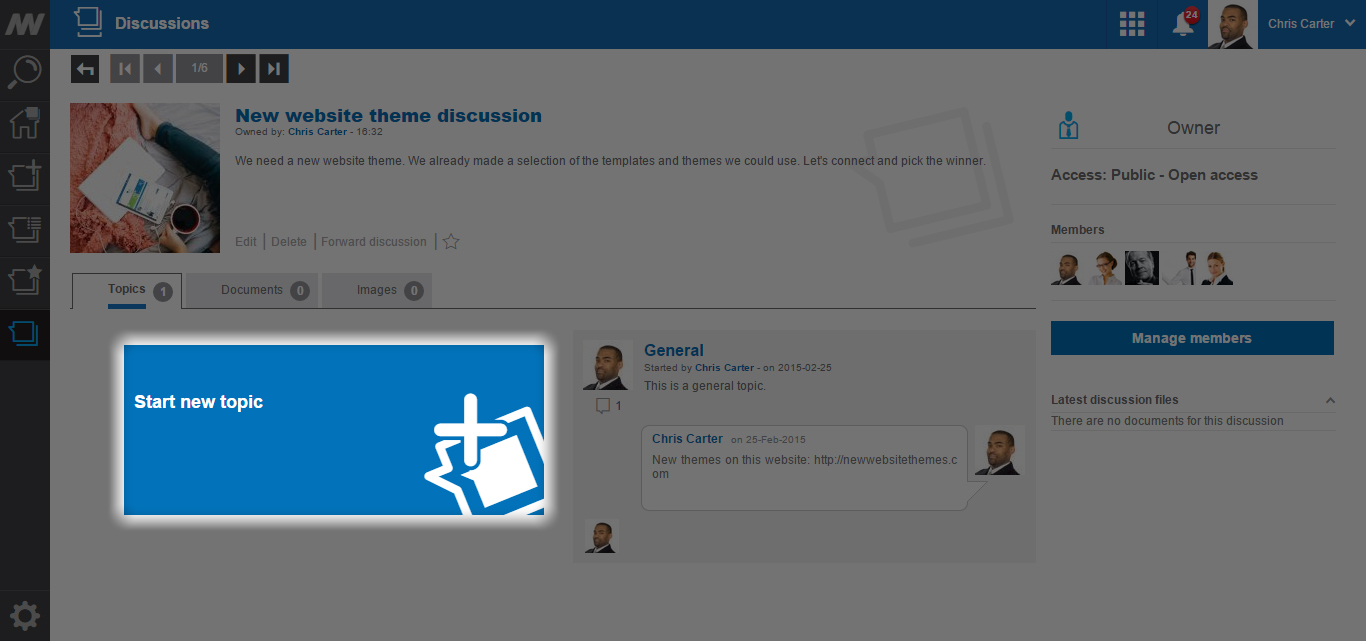 Starting new Topic on the Discussion Starting new Topic on the Discussion